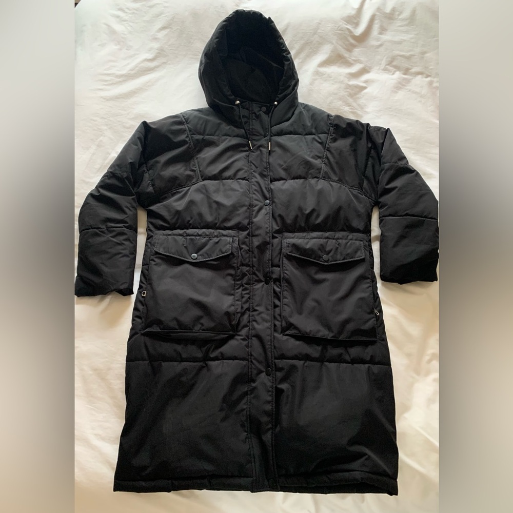 Vero Moda Minimalist Black Long Puffer - xs to small